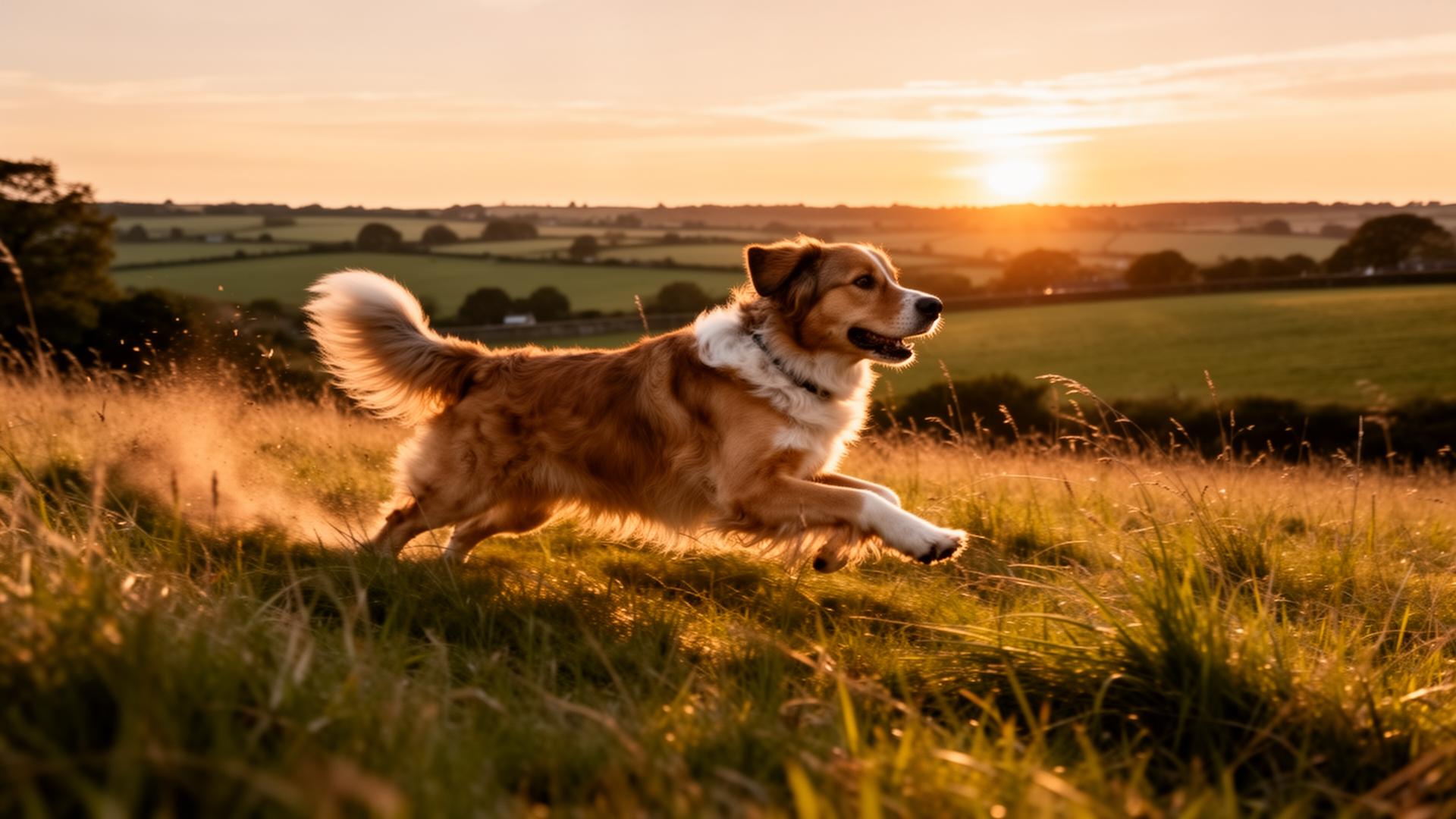 Stud dog in the countryside